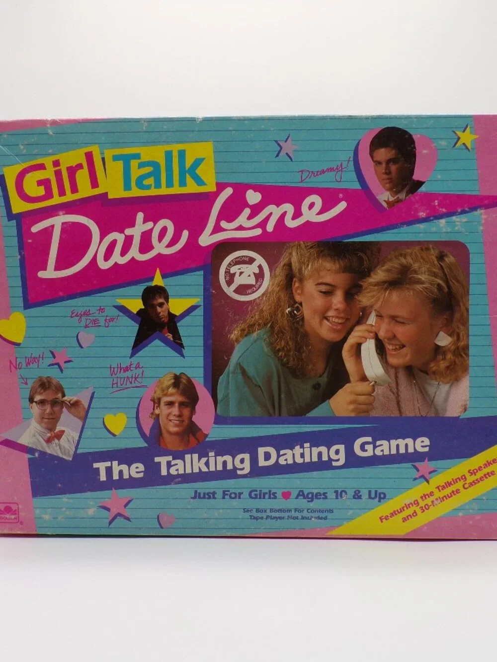 Girl Talk Date Line 1989 Board Game Complete Cassette Works Speaker Not Working